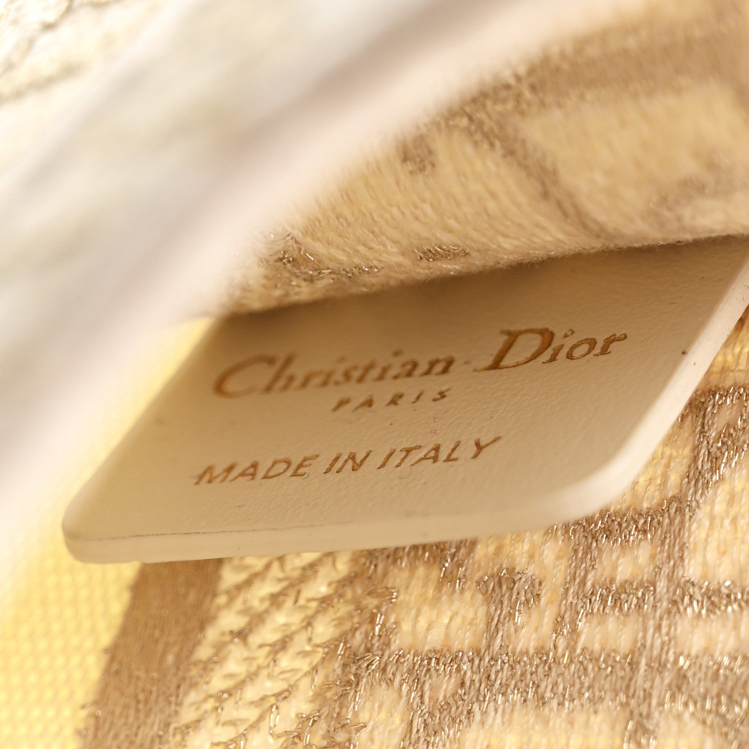Christian Dior Oblique Mini Book Tote Gold Multicolor 6 of 10