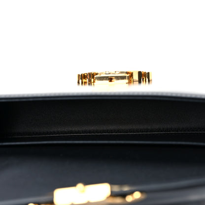 Celine Shiny Calfskin Triomphe Shoulder Bag Black 5 of 9