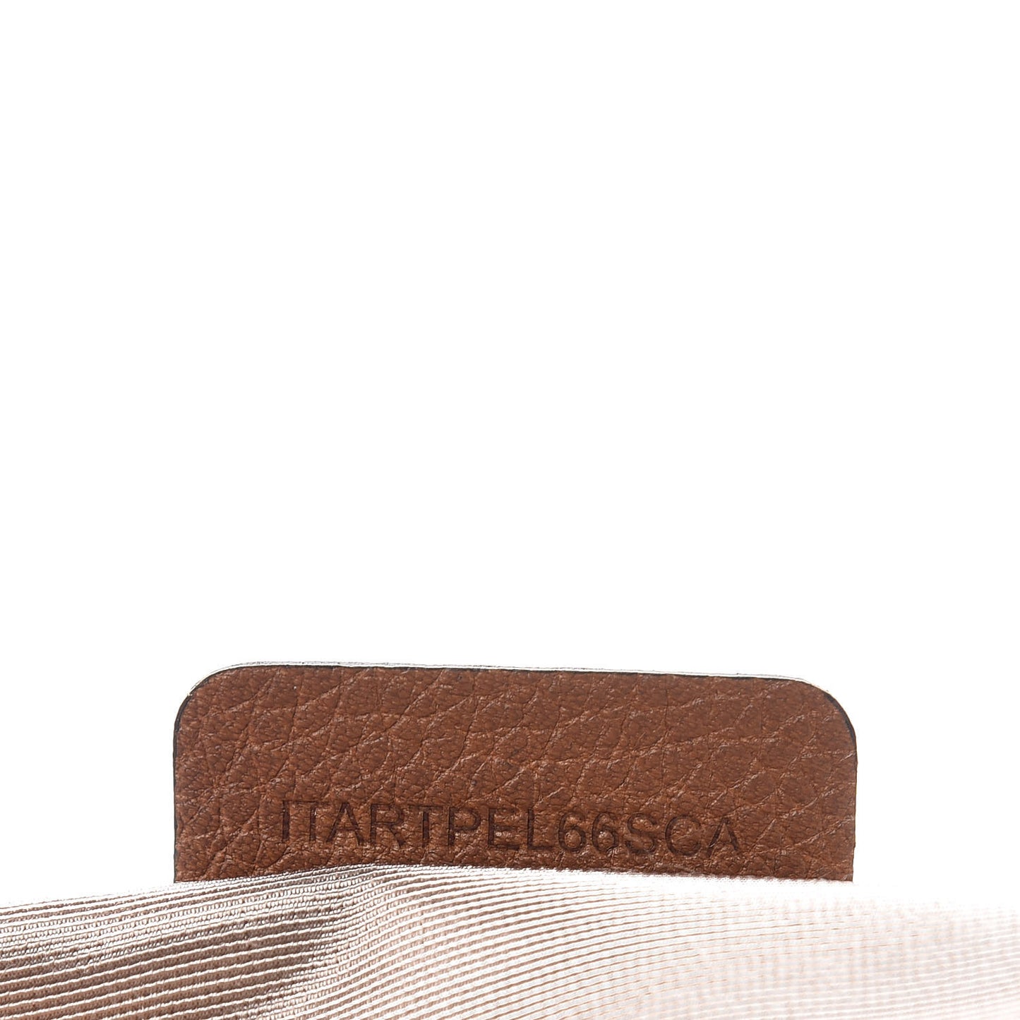 Grained Calfskin Brush Roll Tan