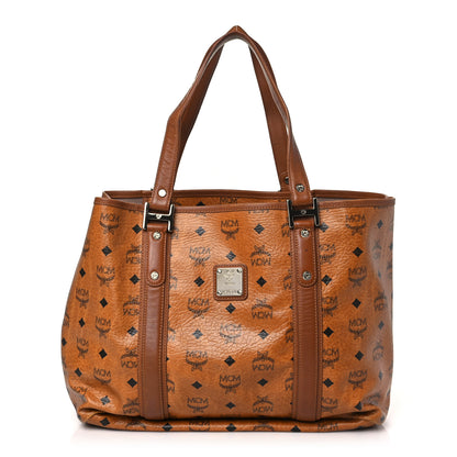 MCM Visetos Shopping Tote Cognac 1 of 12