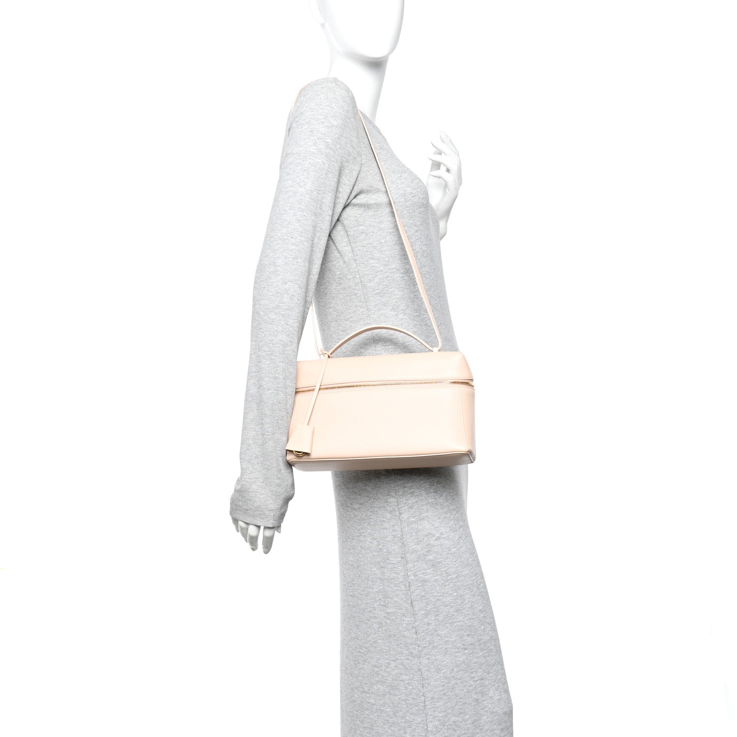 Loro Piana Smooth Calfskin Extra Bag L27 Feather Pink 2 of 9
