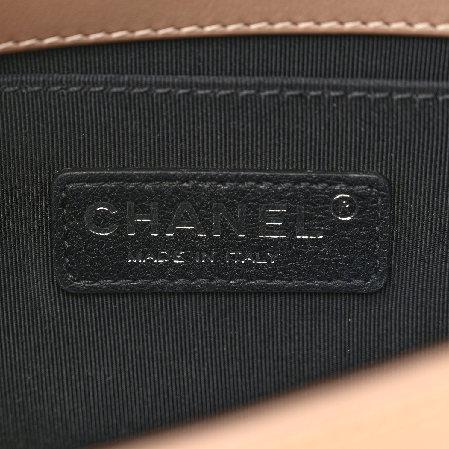 Chanel Patent Calfskin Small Boy Flap Plexiglass Beige 6 of 10