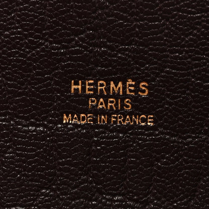 Hermes Chevre de Coromandel White Bus 40 Cocoan 6 of 9