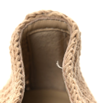 Gucci Cotton Crochet Nappa Camargue GG Ballerina Flats 38.5 Ecru Sand Storm 10 of 11