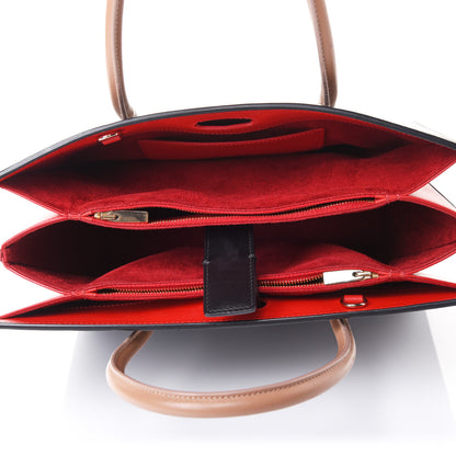 Christian Louboutin Calfskin Patent Leopard Spiked Medium Paloma Black 8 of 24