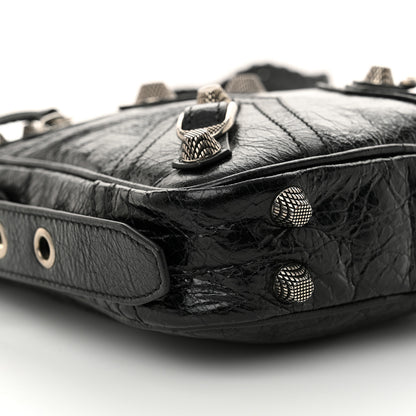 Balenciaga Agneau Arena Le Cagole Crossbody Bag Black 9 of 10