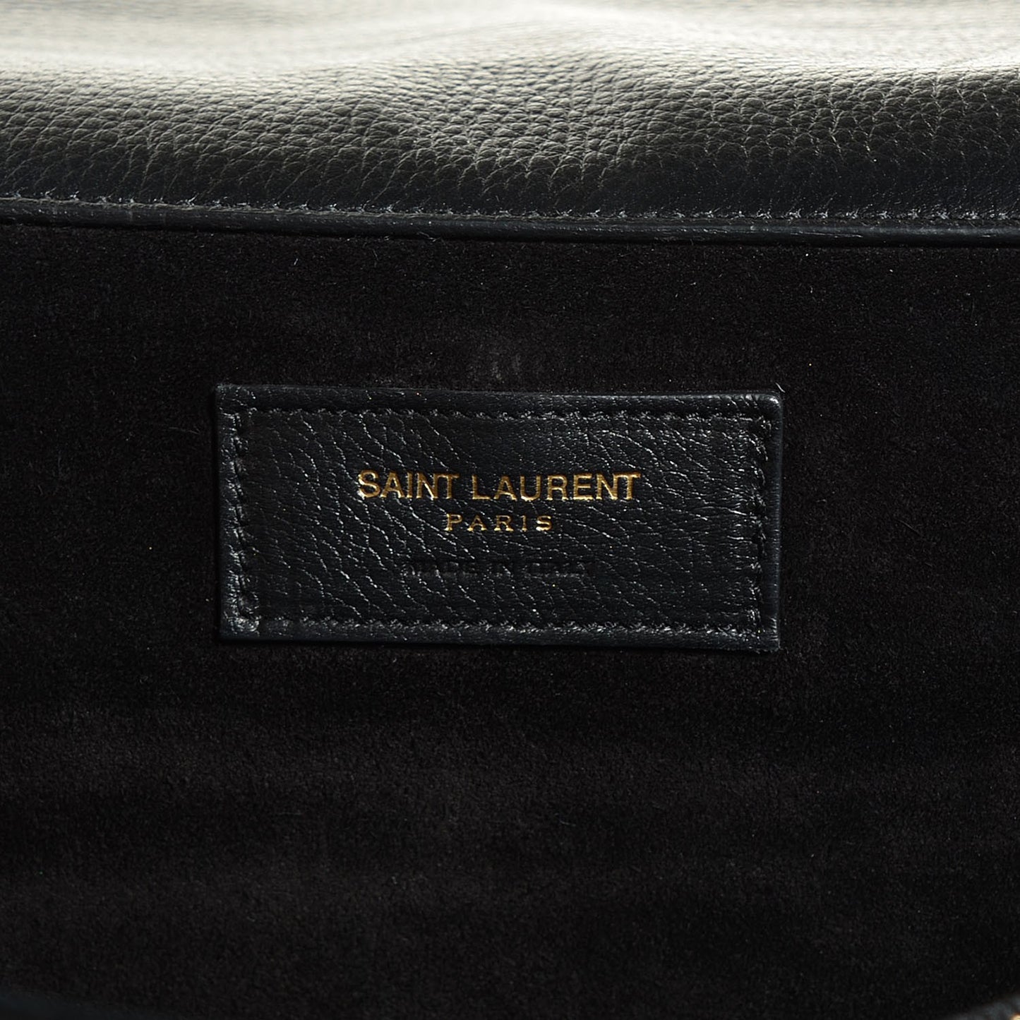 Calfskin Suede Large Muse Two Black