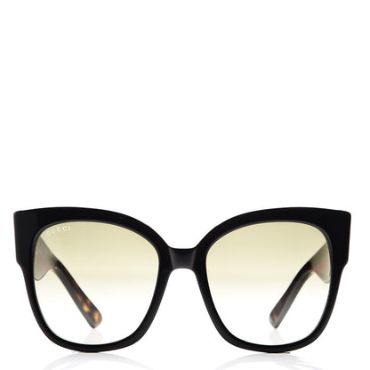Gucci Acetate Square Frame Web Sunglasses GG0059S Black Tortoise 2 of 7