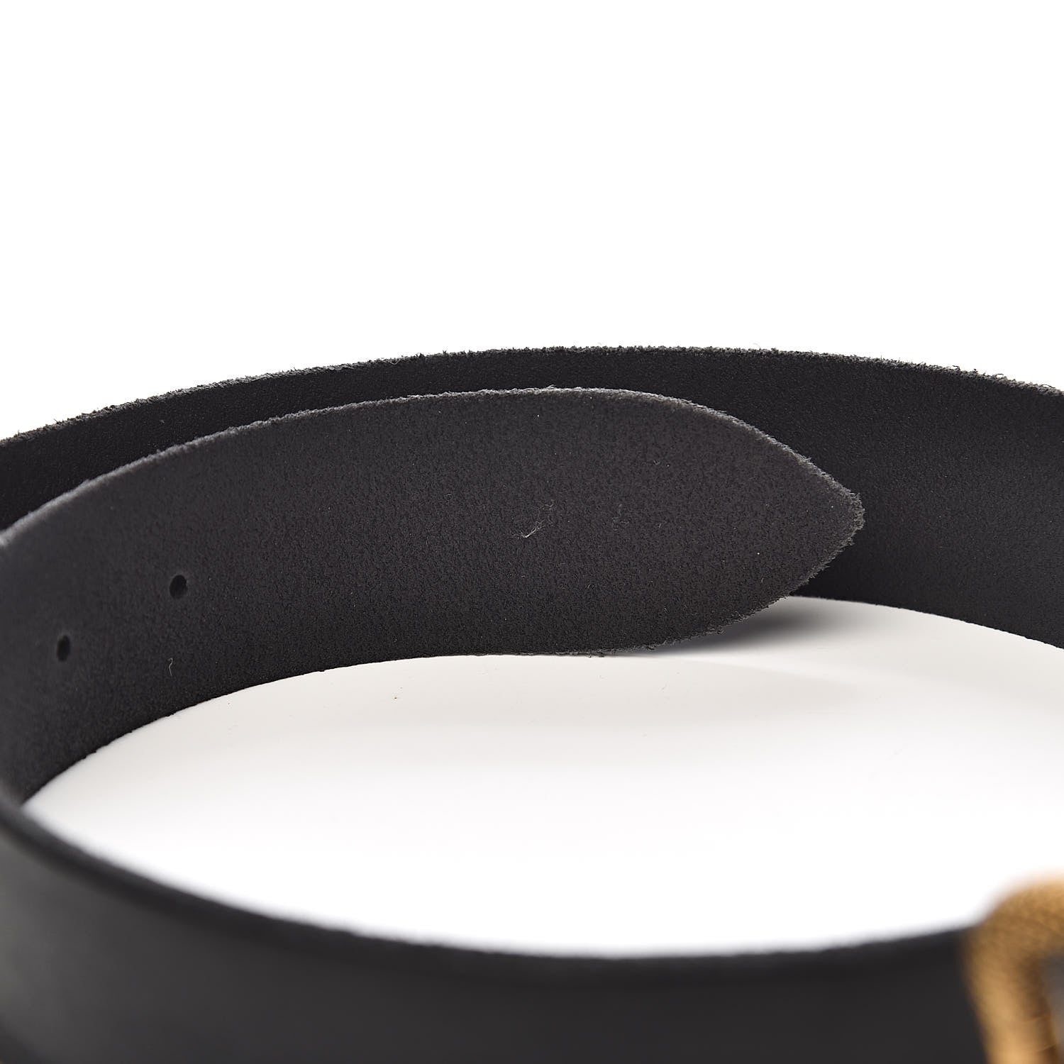 Gucci Calfskin Snake Belt 95 38 Black 7 of 8