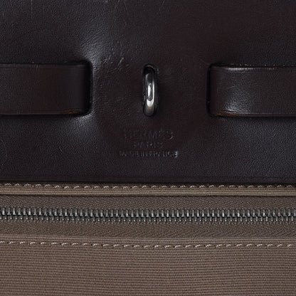 Hermes Vache Hunter Toile Herbag Zip 31 PM Etoupe Ebene 8 of 9