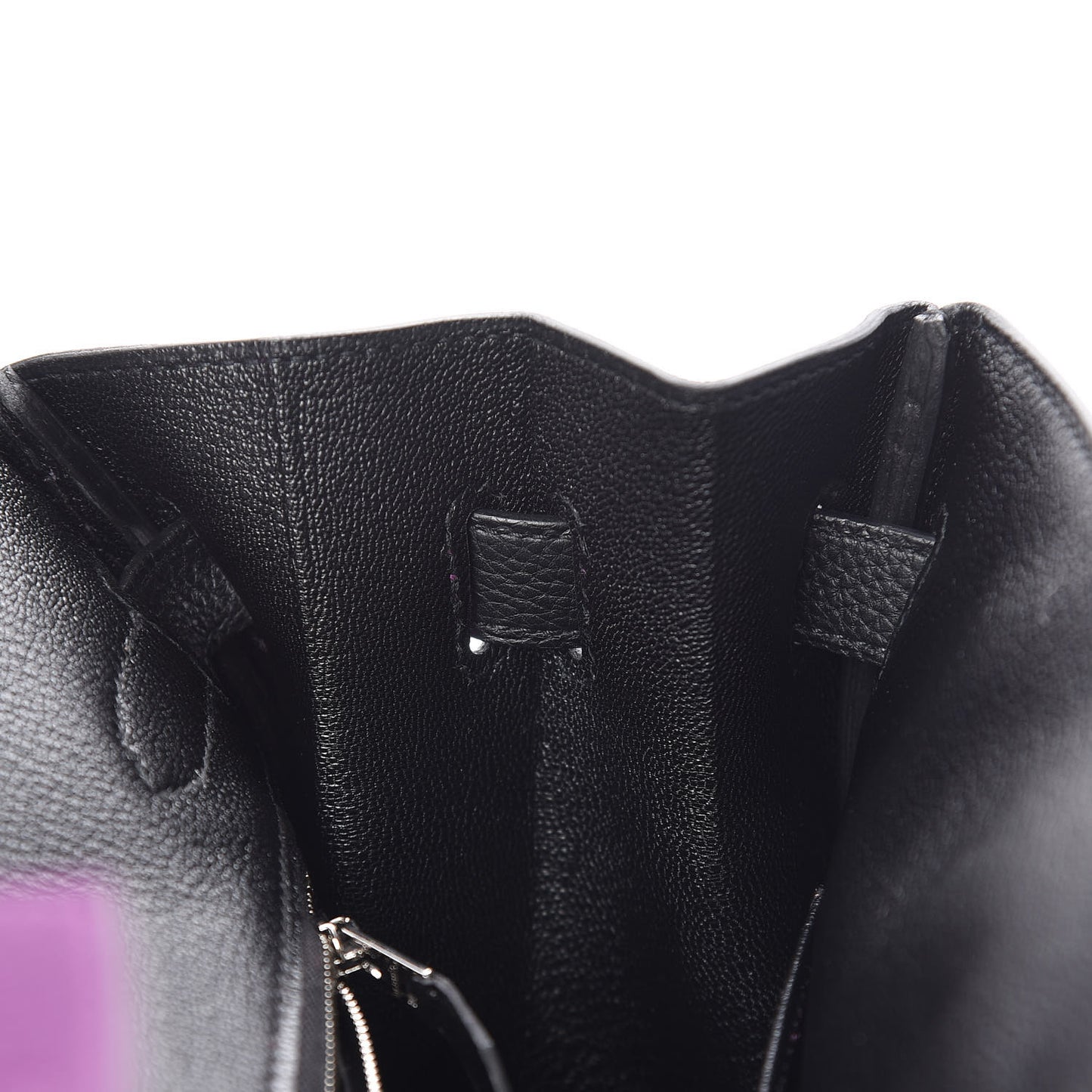 Togo Bi-Color Horseshoe Birkin 30 Anemone Black