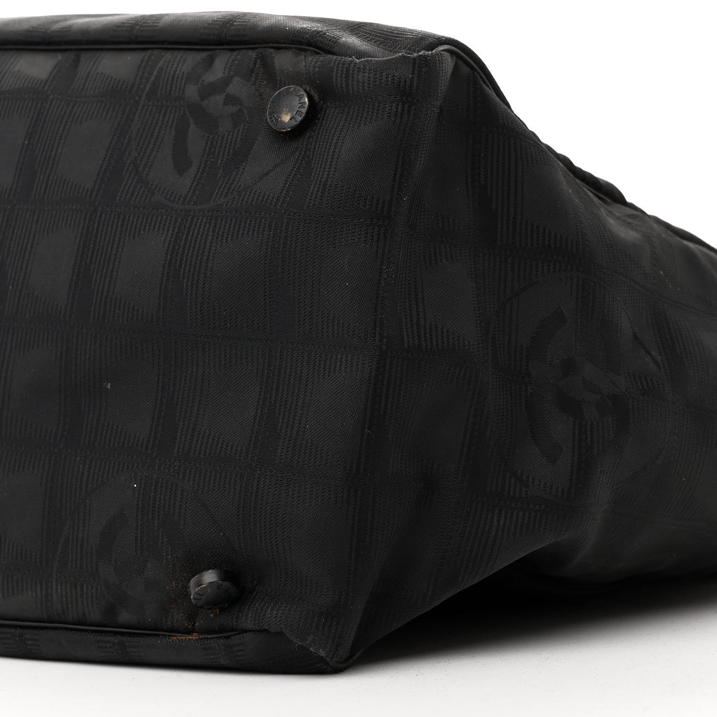 Nylon Medium Travel Tote Black