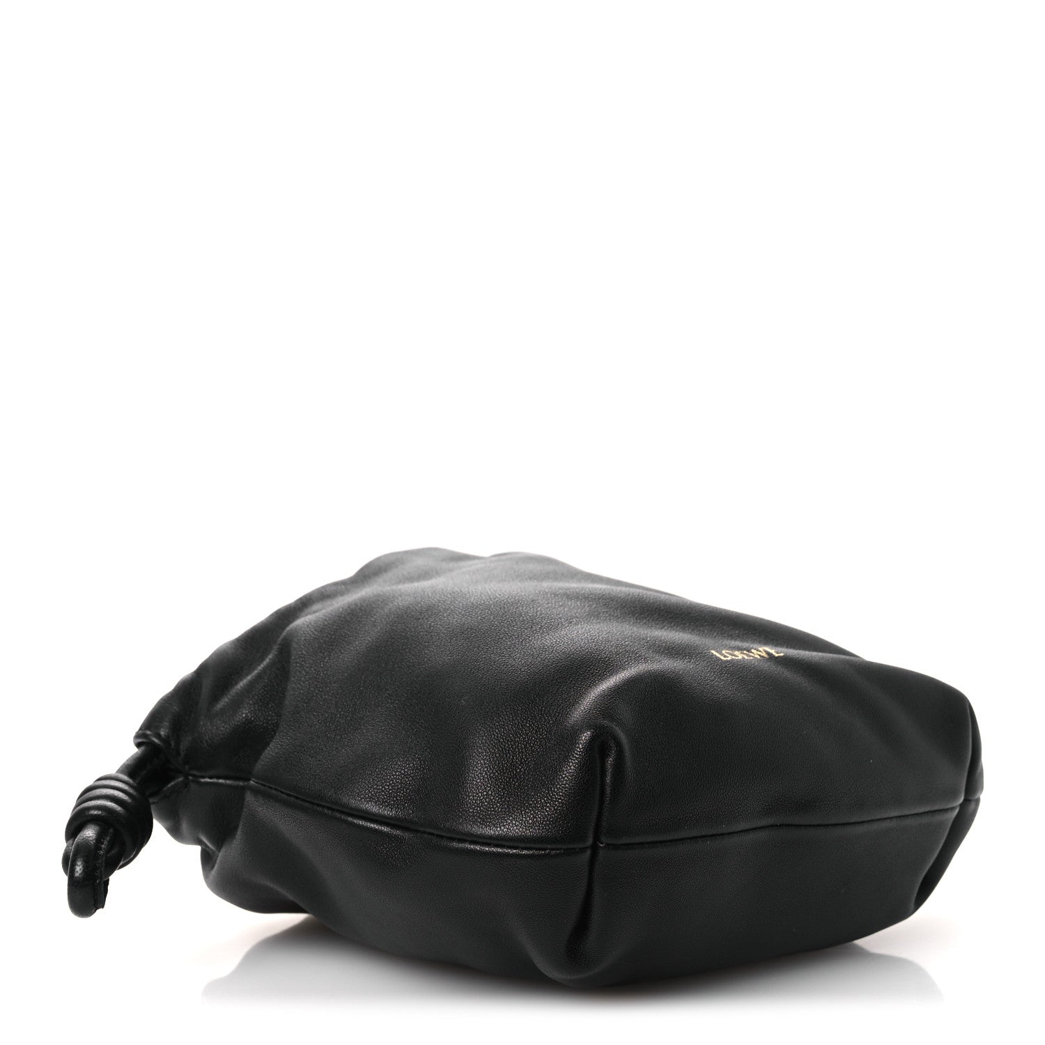 Loewe Mellow Nappa Donut Chain Mini Flamenco Knot Clutch Black 4 of 10