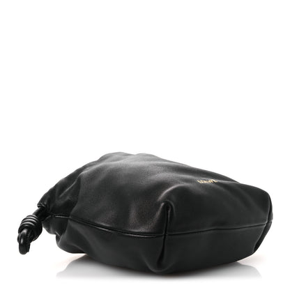 Loewe Mellow Nappa Donut Chain Mini Flamenco Knot Clutch Black 4 of 10