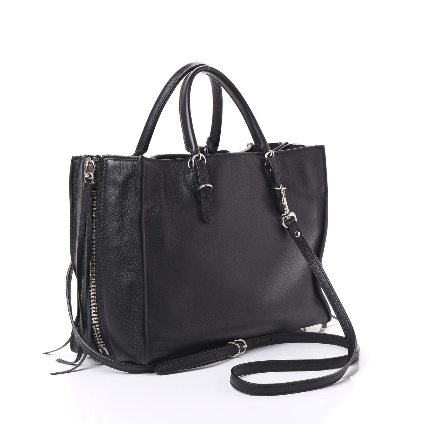 Veau Papier A6 Zip Around Tote Black