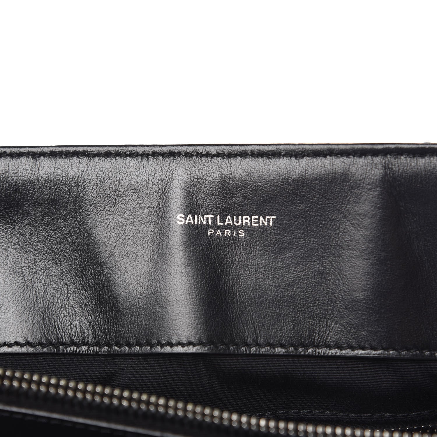 Saint Laurent Calfskin Y Quilted Monogram Large Loulou Shopper Black 7 of 14