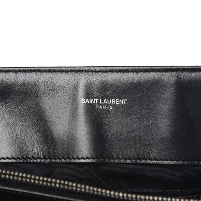 Saint Laurent Calfskin Y Quilted Monogram Large Loulou Shopper Black 7 of 14