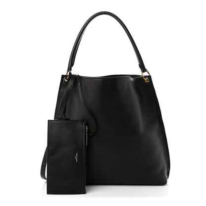 Saint Laurent Calfskin Hobo Black 3 of 10