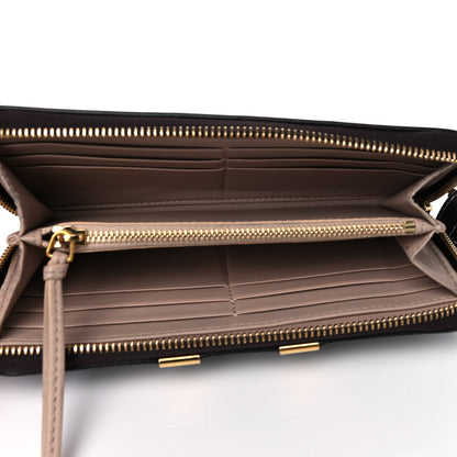 Chloe Calfskin Marcie Long Zip Around Wallet Black Raisin 5 of 15