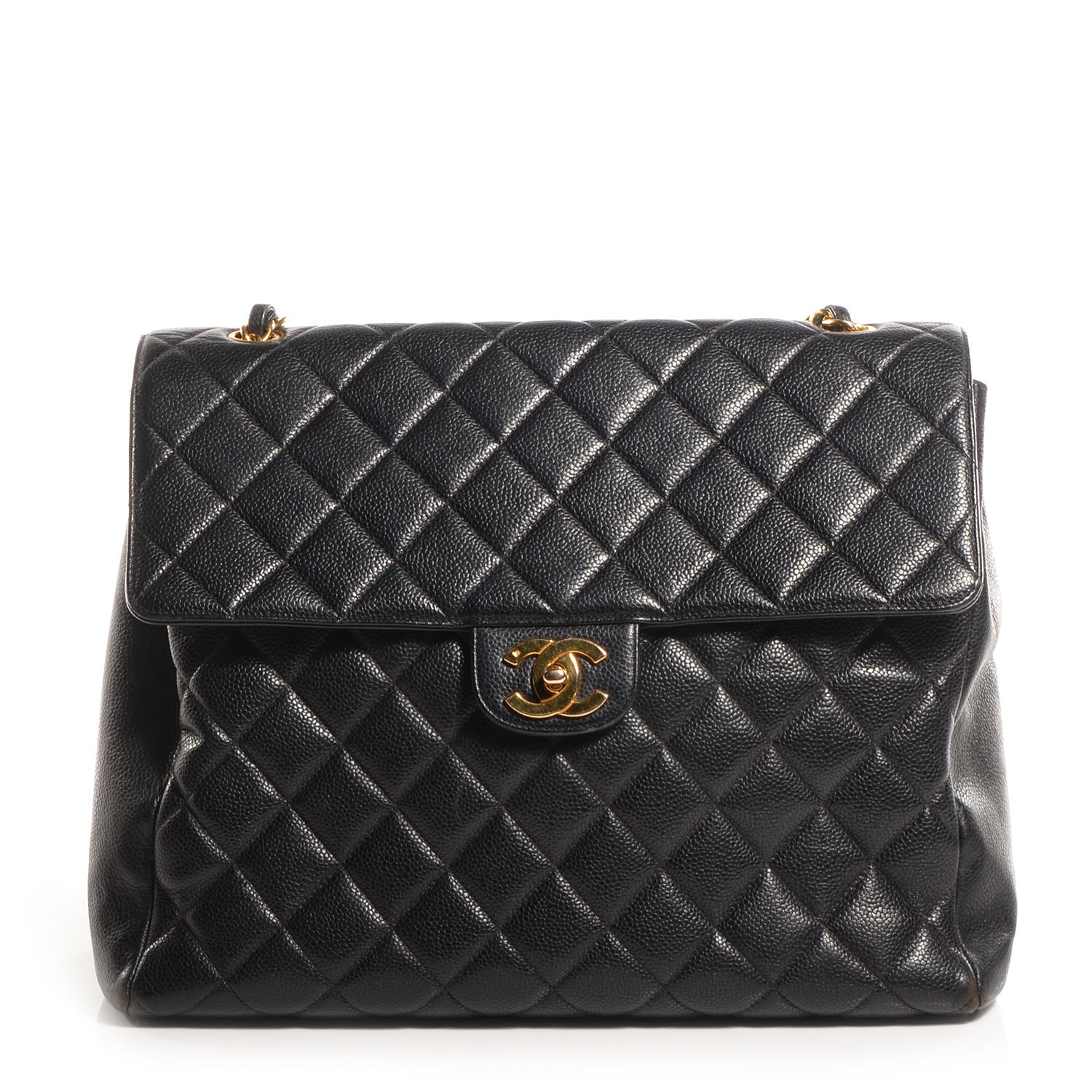 Chanel Caviar Jumbo XL Flap Black 1 of 9