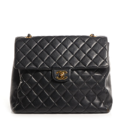 Chanel Caviar Jumbo XL Flap Black 1 of 9