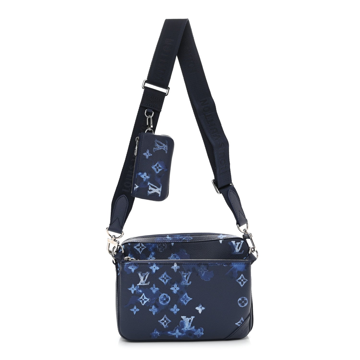 Louis Vuitton Monogram Ink Watercolor Trio Messenger Bag Blue 1 of 9