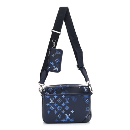 Louis Vuitton Monogram Ink Watercolor Trio Messenger Bag Blue 1 of 9