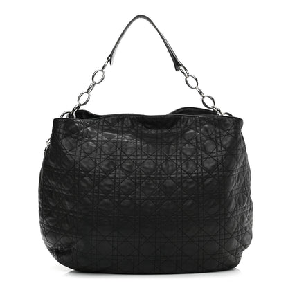 Christian Dior Lambskin Cannage Large Dior Soft Hobo Black 1 of 16