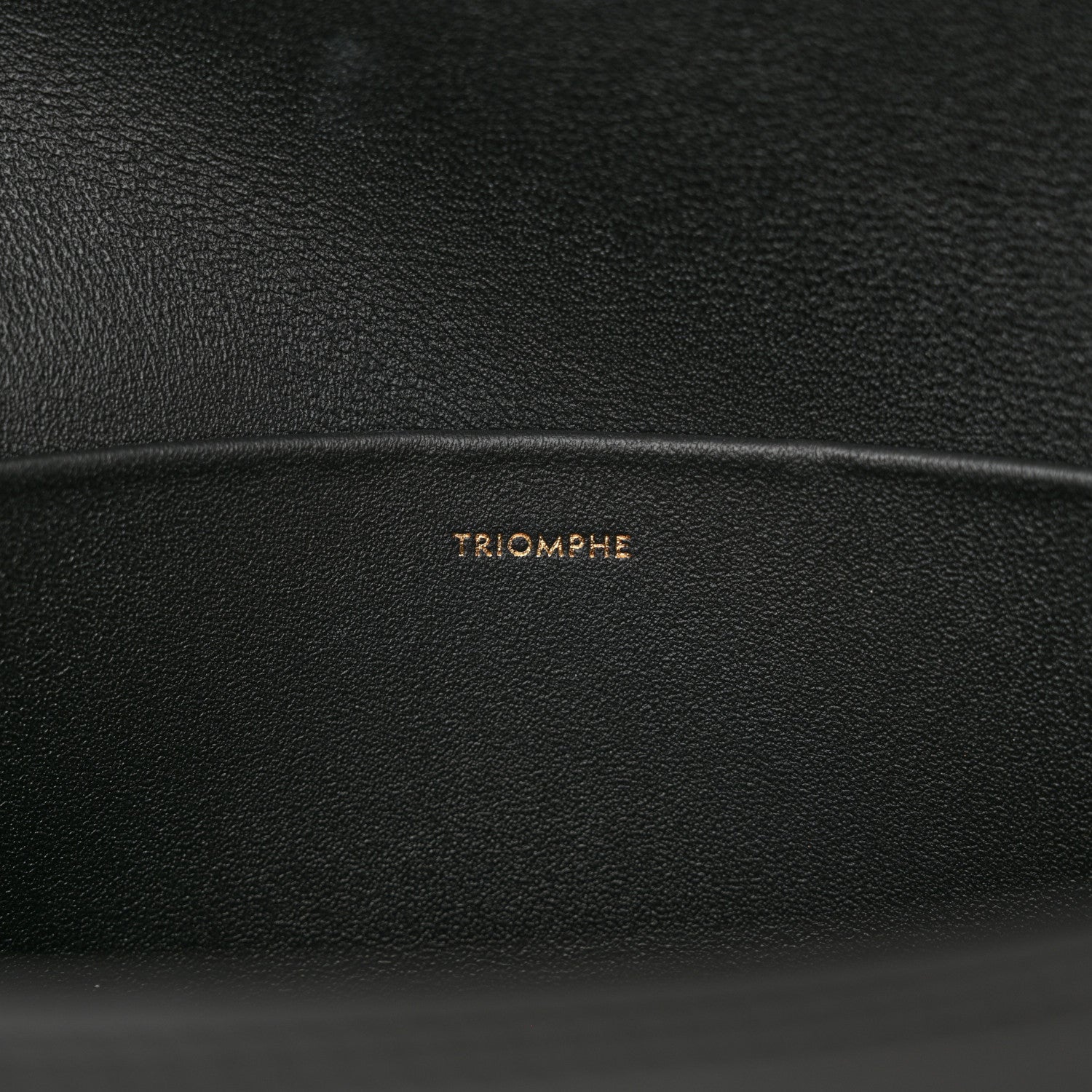 Celine Shiny Calfskin Triomphe Shoulder Bag Black 6 of 12