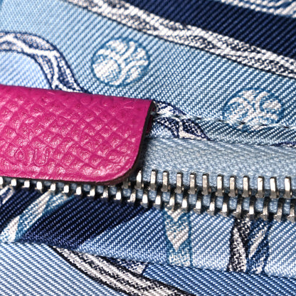 Hermes Epsom Silk'In Wallet Rose Pourpre Bleu Lin 7 of 7