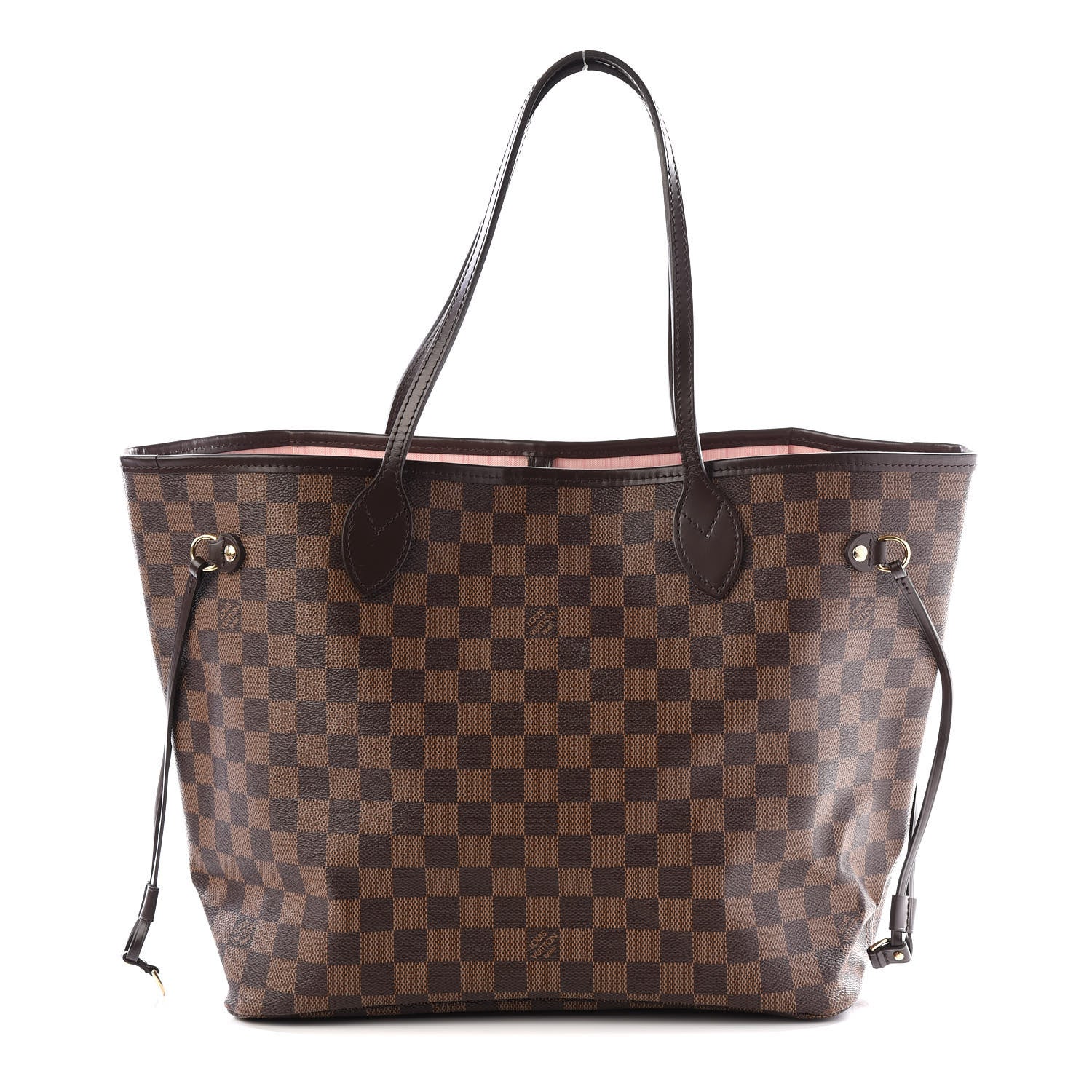 Louis Vuitton Damier Ebene Neo Neverfull MM Rose Ballerine 1 of 13