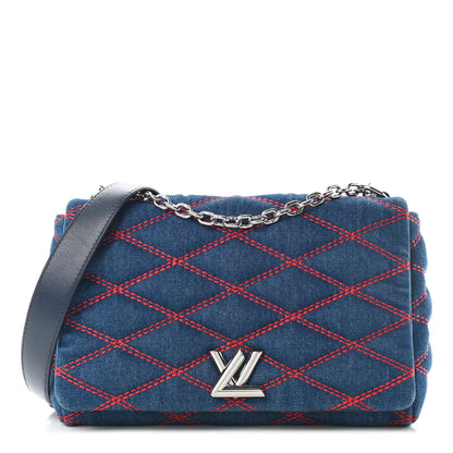 Louis Vuitton Denim Malletage GO-14 MM Denim Dark 1 of 8