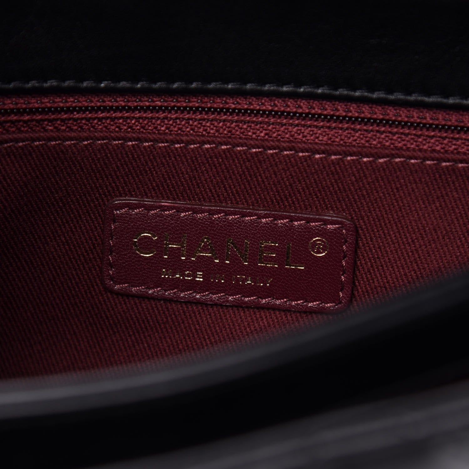 Chanel Glazed Calfskin Quilted Medium Perfect Edge Flap Black 6 of 10