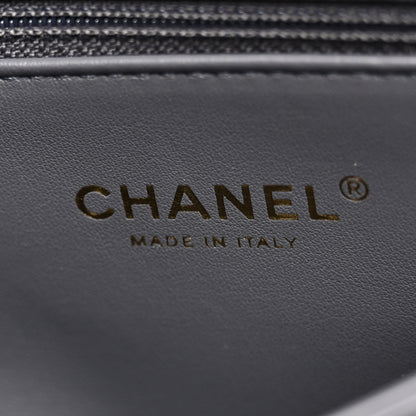 Chanel Caviar Quilted Mini Coco Handle Flap Grey 6 of 10