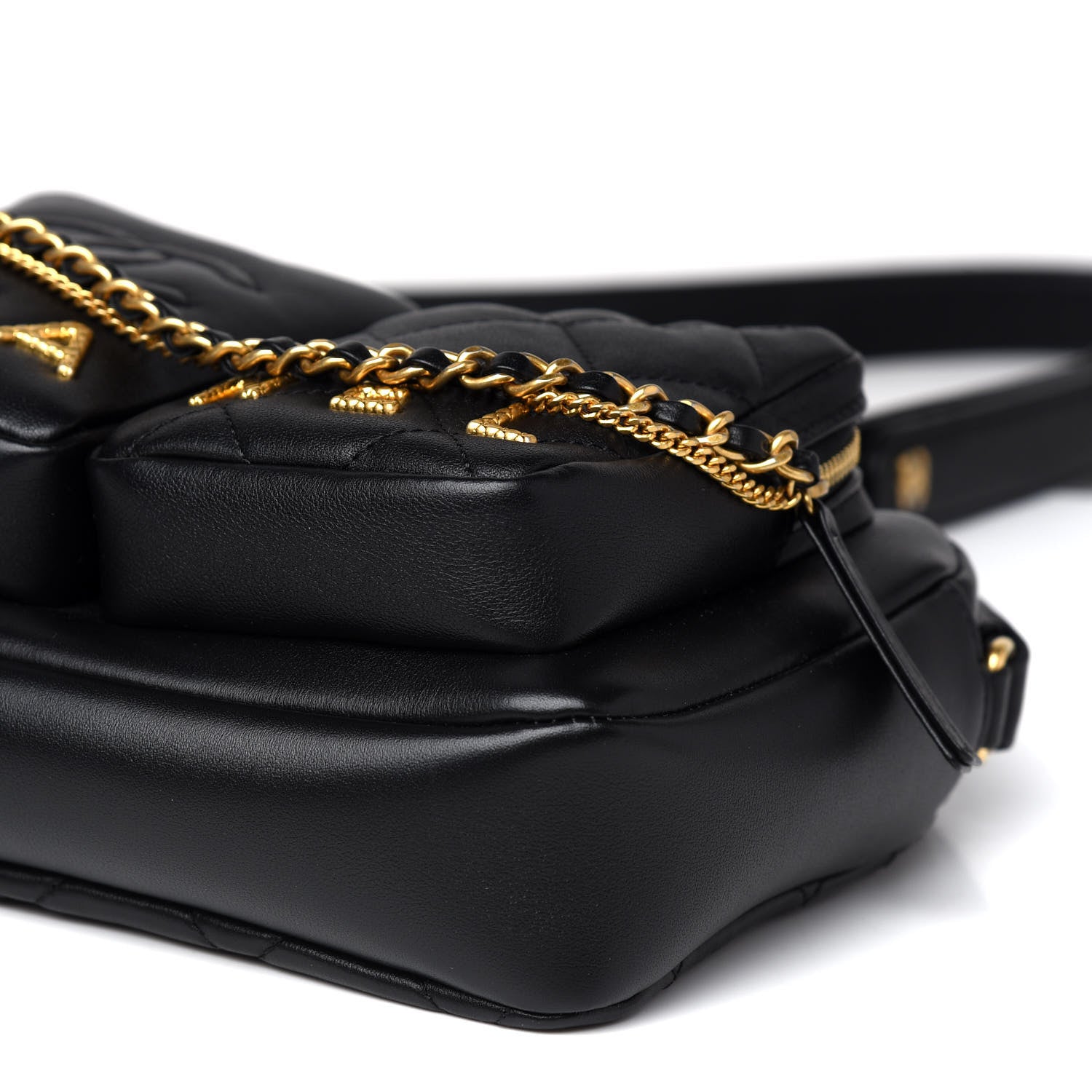 Chanel Calfskin Quilted Small Camera Case Black 9 of 9