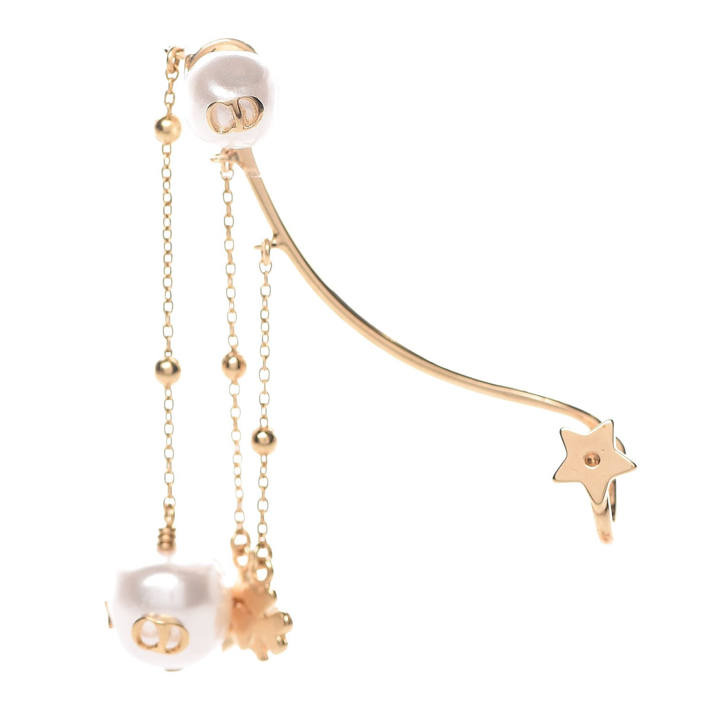 Pearl Shiny-D Earring Gold