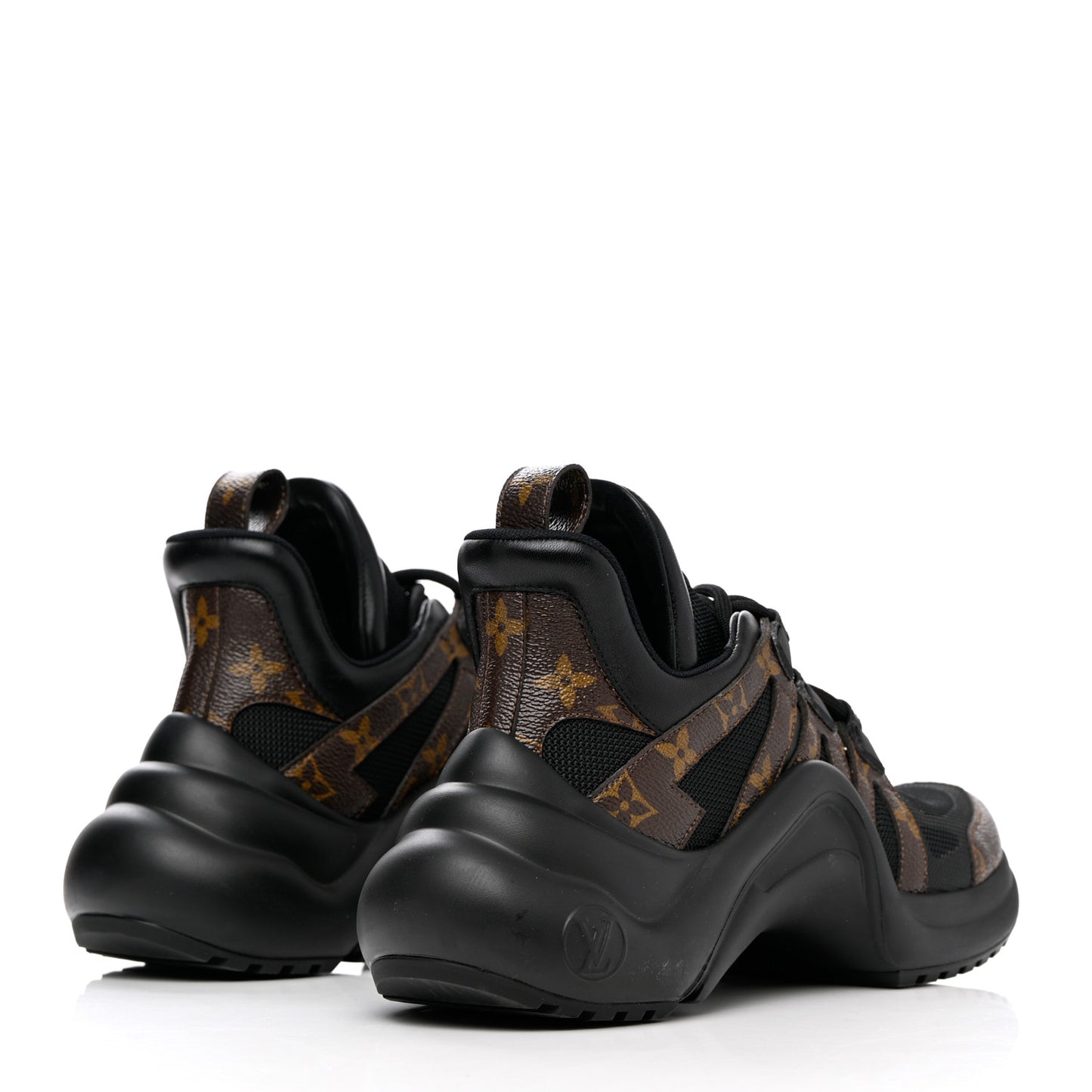 Calfskin Patent Monogram LV Archlight Sneakers 39 Black