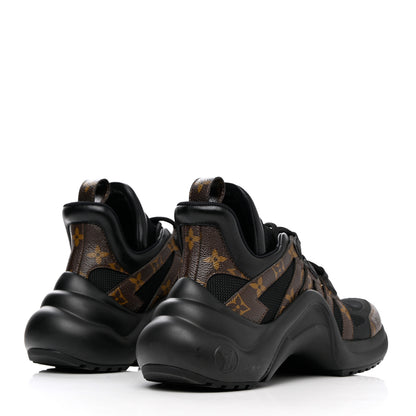 Louis Vuitton Calfskin Patent Monogram LV Archlight Sneakers 39 Black 4 of 13