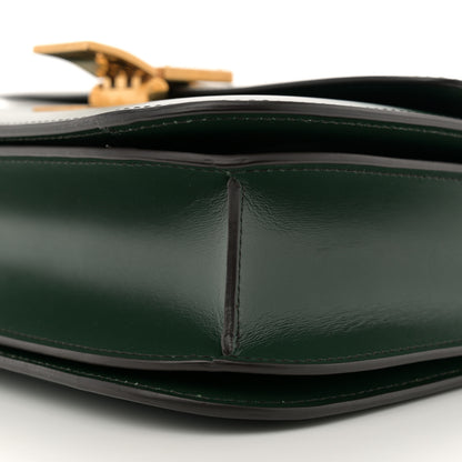 Celine Box Calfskin Medium Classic Box Flap Bag Dark Green 9 of 10
