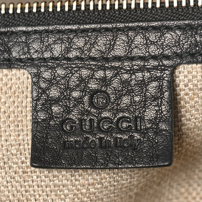 Gucci Monogram Cellarius Calfskin Tote Beige Ebony Black 6 of 9