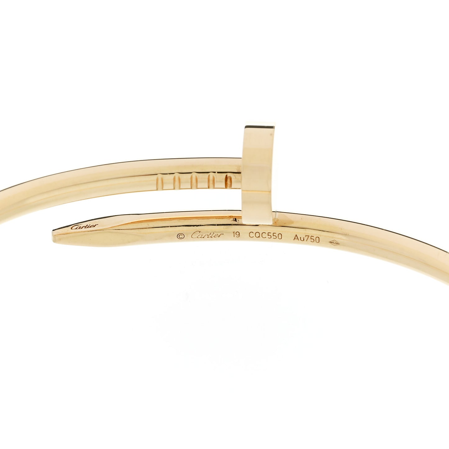 18K Yellow Gold Juste Un Clou Bracelet 19