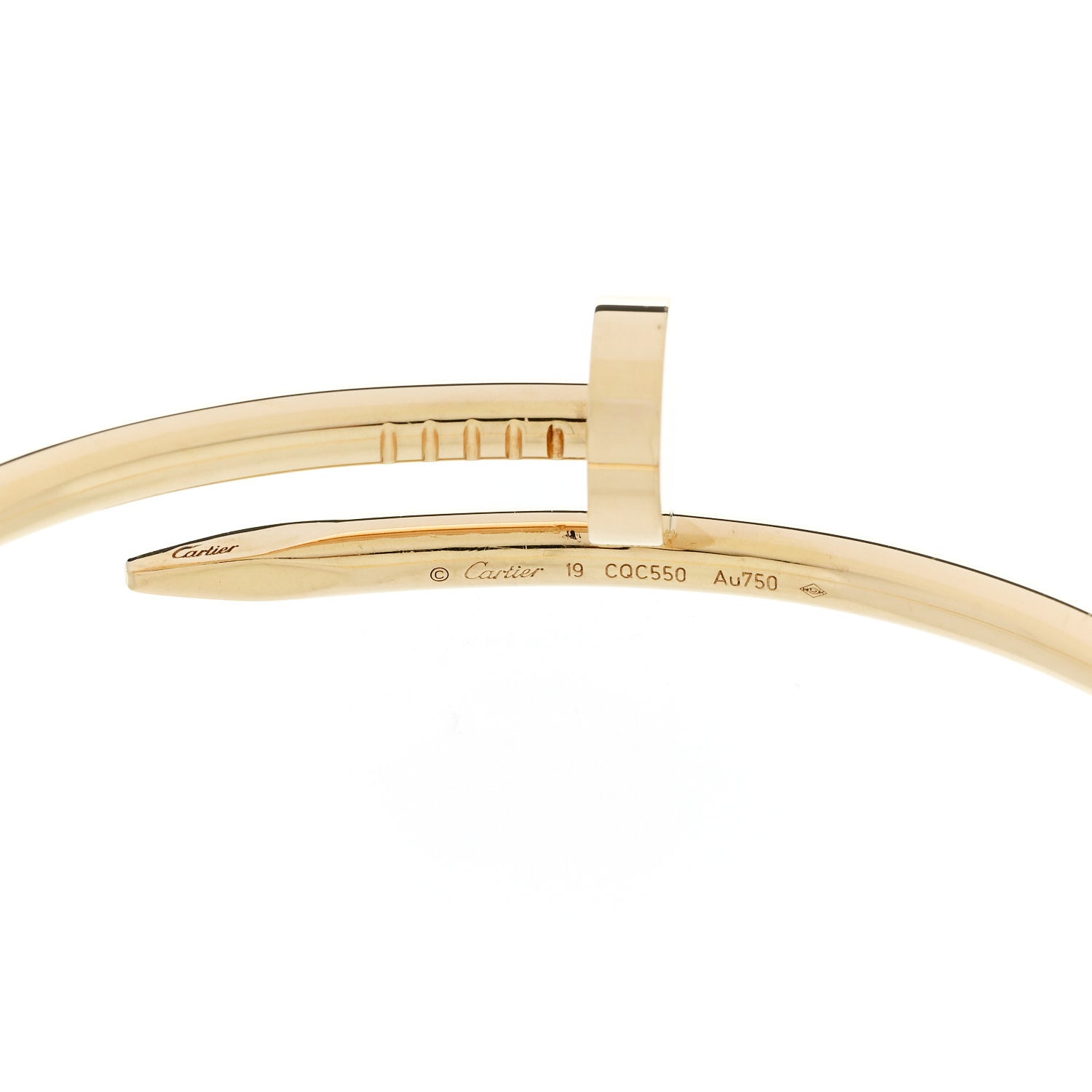 Cartier 18K Yellow Gold Juste Un Clou Bracelet 19 4 of 4