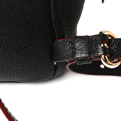 Miu Miu Goatskin Madras Backpack Black 23 of 24