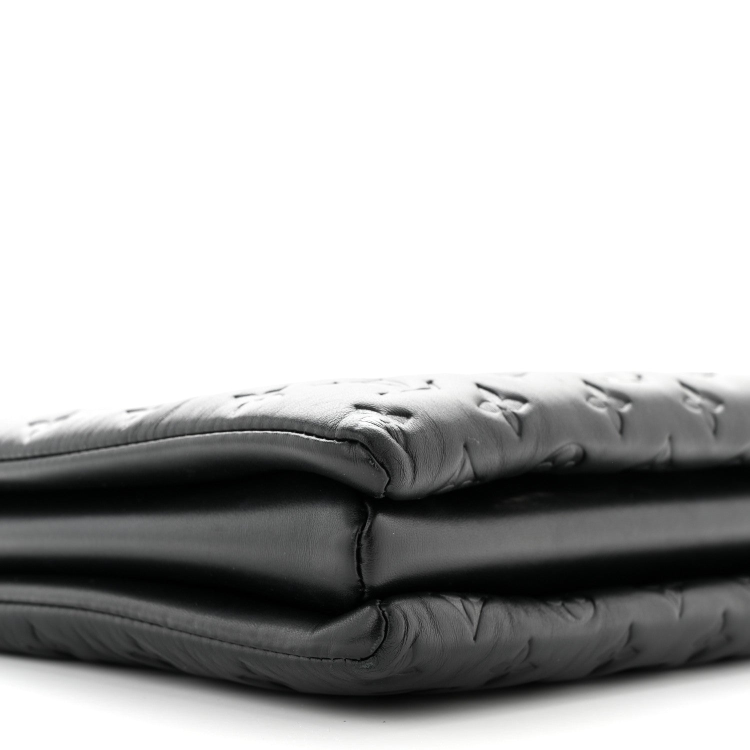 Louis Vuitton Lambskin Embossed Monogram Coussin MM Black 8 of 10