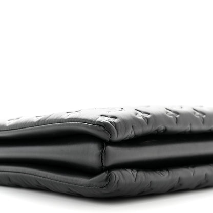 Louis Vuitton Lambskin Embossed Monogram Coussin MM Black 8 of 10