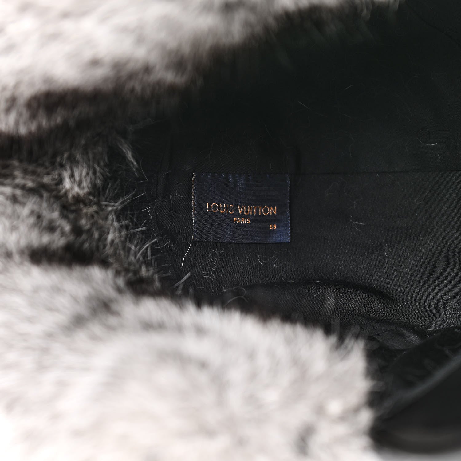 Louis Vuitton Nylon Rabbit Fur Wilderness Chapka Hat Grey 6 of 10