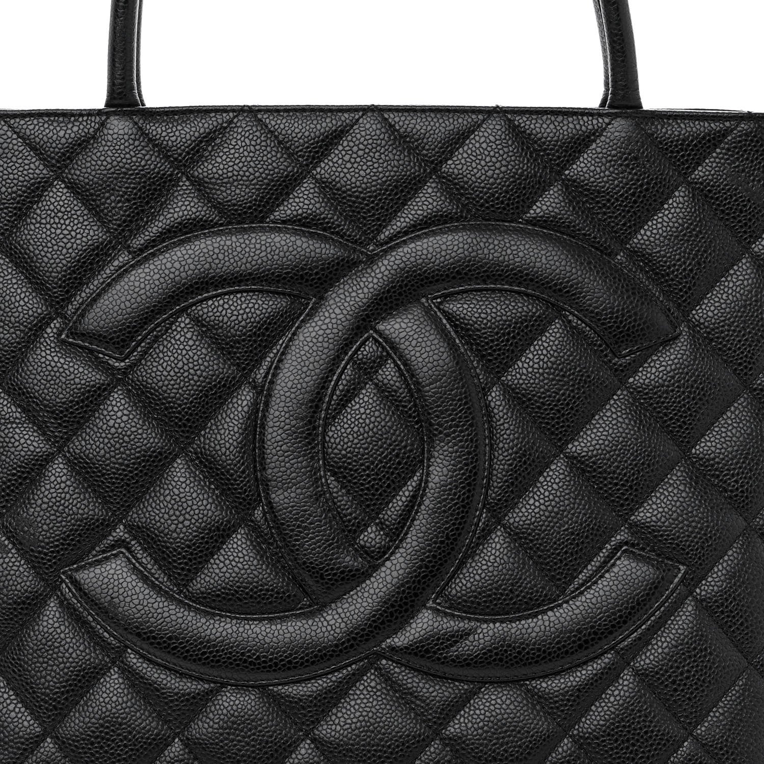 Chanel Caviar Quilted Medallion Tote Black 7 of 10