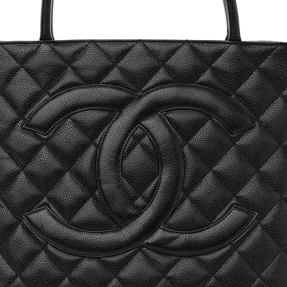 Chanel Caviar Quilted Medallion Tote Black 7 of 10
