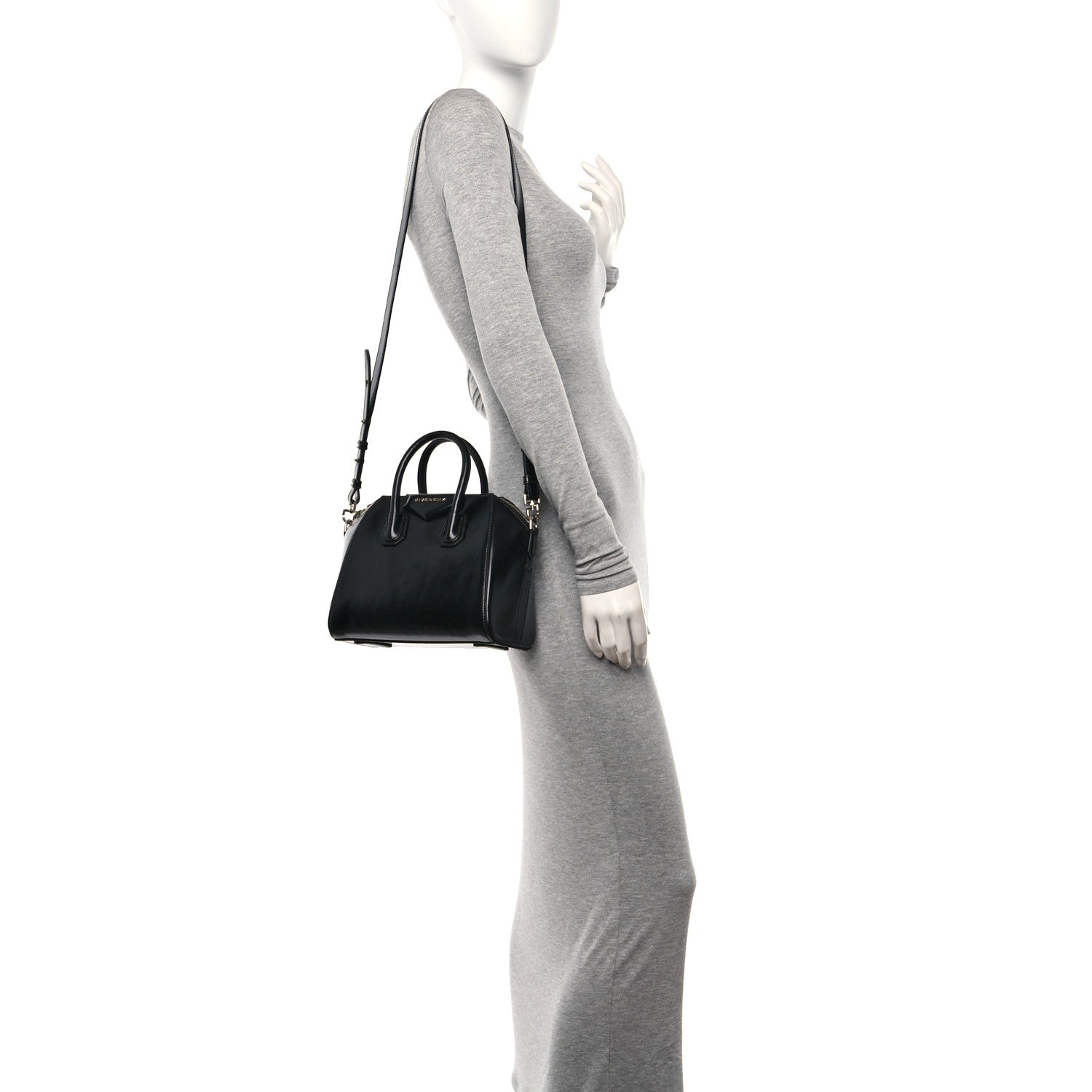 Givenchy Shiny Lord Calfskin Mini Antigona Black 2 of 10