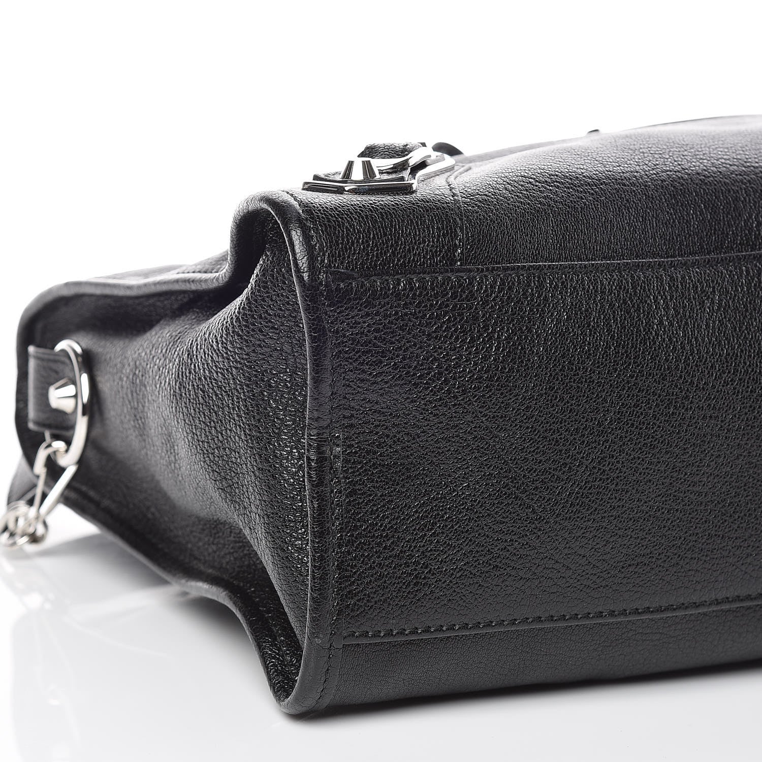 Balenciaga Chevre Silver Metallic Edge Hardware City Black 9 of 10